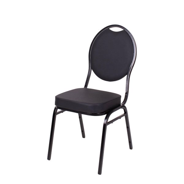 Banquet Classic Banketstol, sort PU