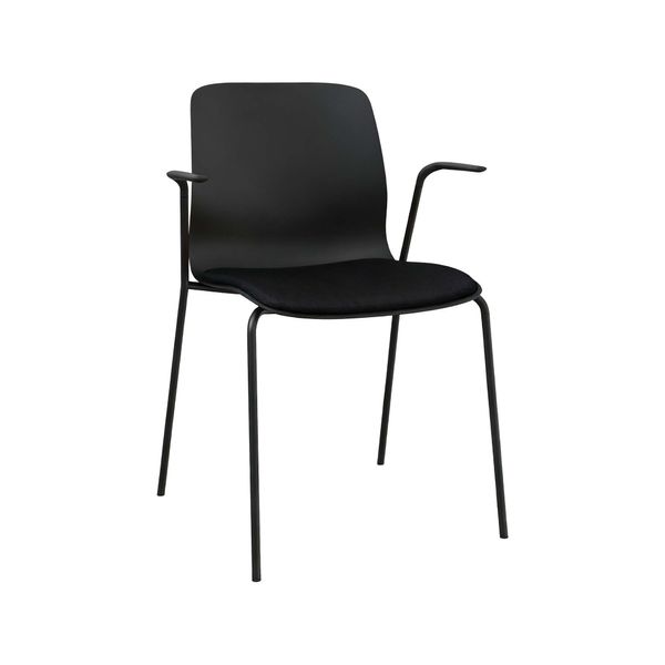 Kantinestol Reflect m. polster, å/armlæn