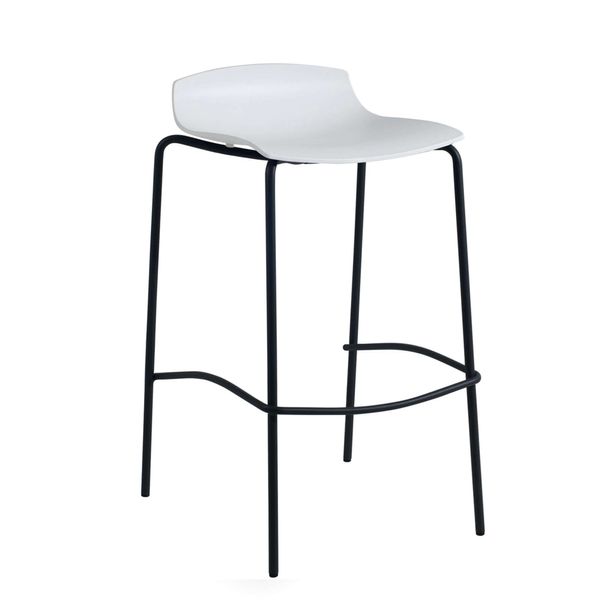 Barstol/højstol Aya, sort stel