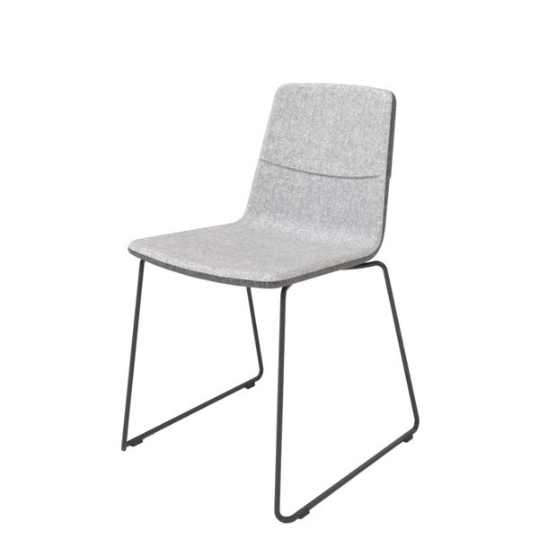 Mødestol Tango, sort metal stel