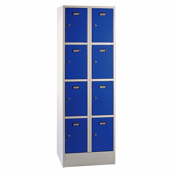 Personaleboks UniBox 2x4 rum. Blå
