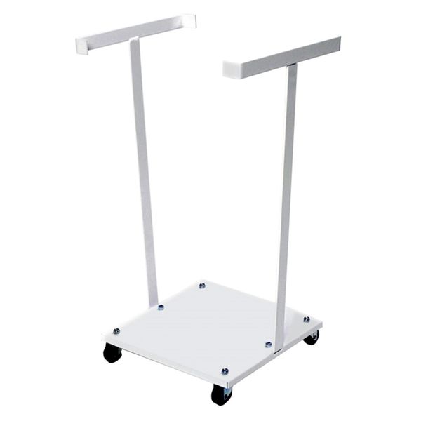 Affaldsvogn, hvid. Til  60 ltr. sække