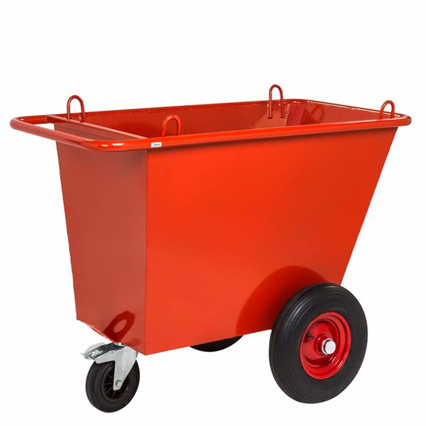 Affaldsvogn 400 liter rød heavy