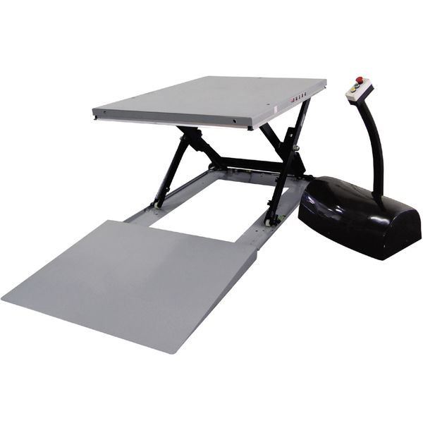 Løftebord lavprofil med rampe