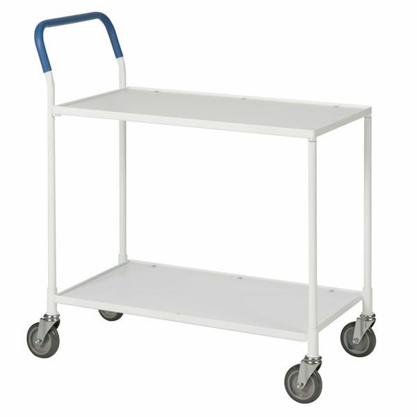 Bordvogn 2 hylder 44x85x95, hvid/hvid