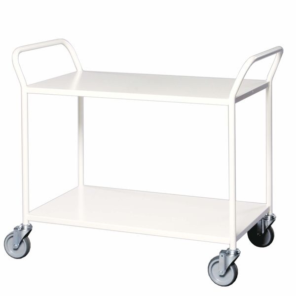 Bordvogn 2 hylder 55x107x94 cm, hvid