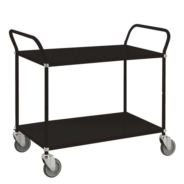 Bordvogn 2 hylder 48x108x94 cm, sort