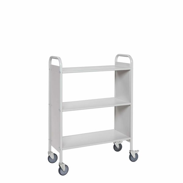 Kontorvogn 34,5x78x111,5h lysegrå