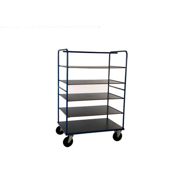 Etagevogn BlueSteel, 80x120x182h cm.