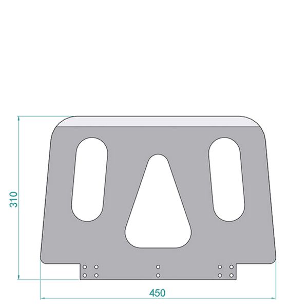 Skovlplade til Stairclimber El Trappesækkevogn