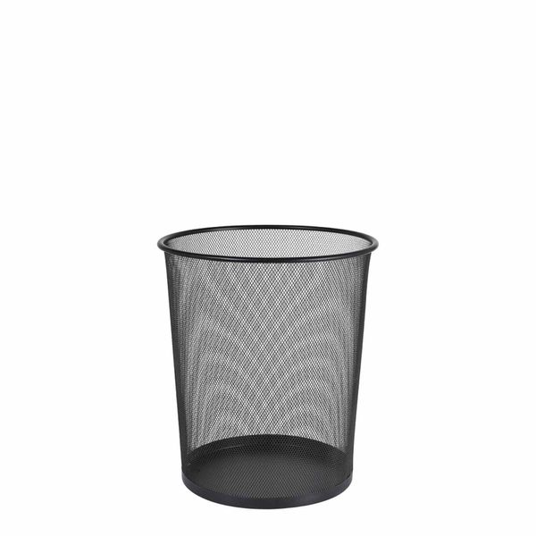 Papirkurv sort metal 18L