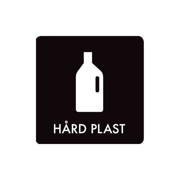 Pictogram 'HÅRD PLAST'