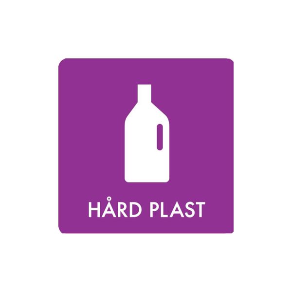 Pictogram 'HÅRD PLAST'