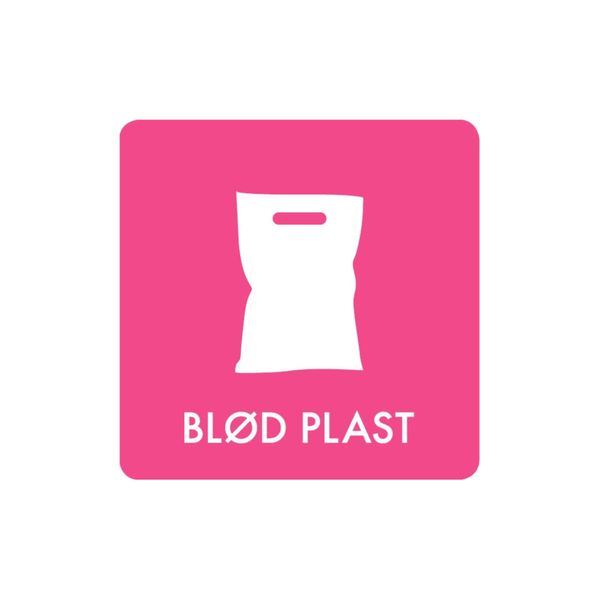 Pictogram 'BLØD PLAST'