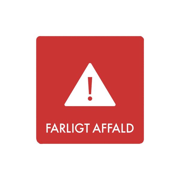 Pictogram udendørs 'FARLIGT AFFALD'