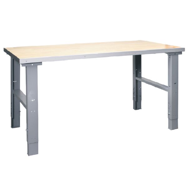 Arbejdsbord 80x200 cm 42mm eg 70-97 cm