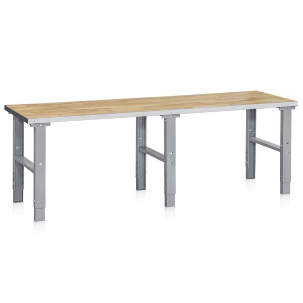Arbejdsbord 80x250 cm justerbar 70-97 cm