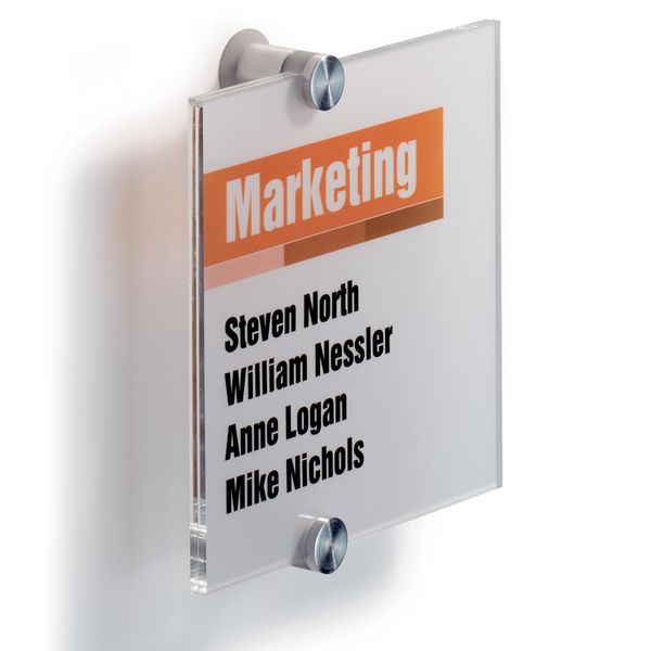 Dørskilt CRYSTAL SIGN 148x148mm