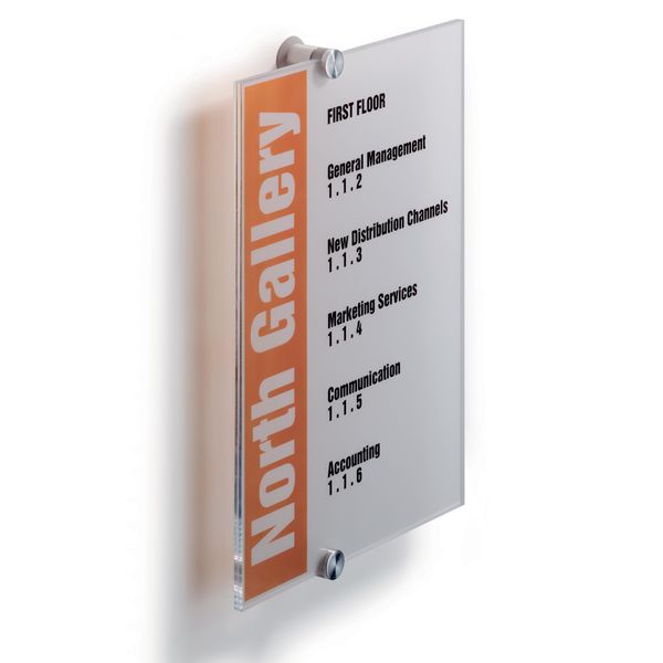 Dørskilt CRYSTAL SIGN 210x297mm (A4 høj)