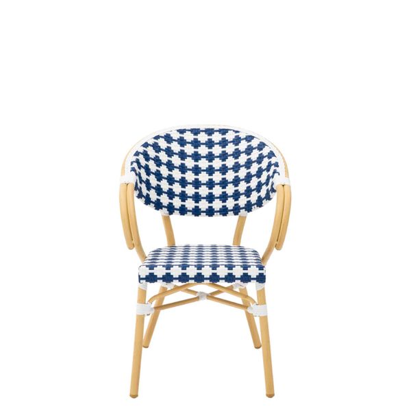 Cafe stol Ducale 6, Blå og hvid