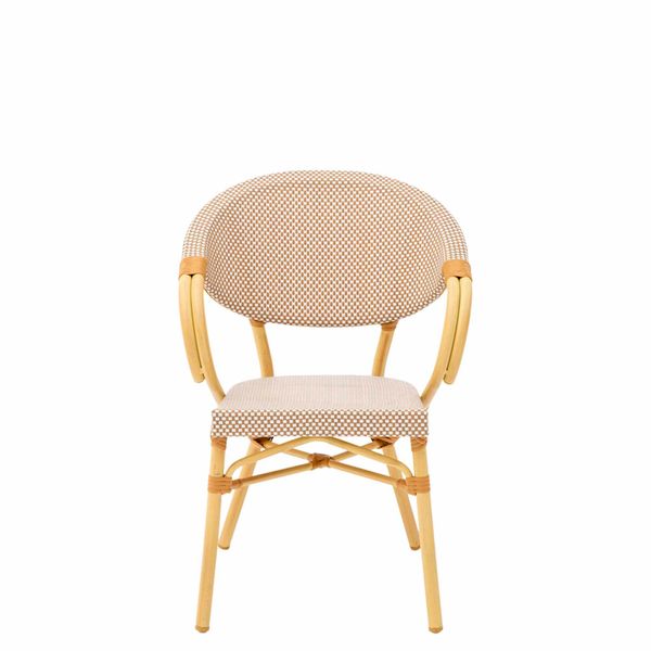 Cafe stol Ducale 2, Beige og brun