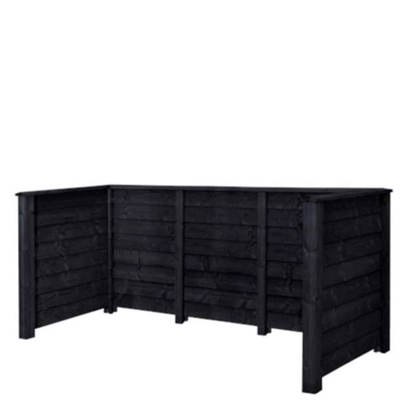 Base renovationsskjul Klink Profil - Trykimprægneret - Sort