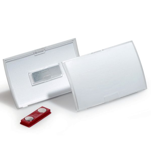 Navneskilt CLICK FOLD m magnet 54x90 mm 10 stk.