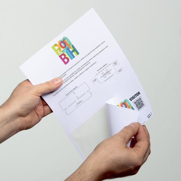 VISITOR BADGE 100 stk.