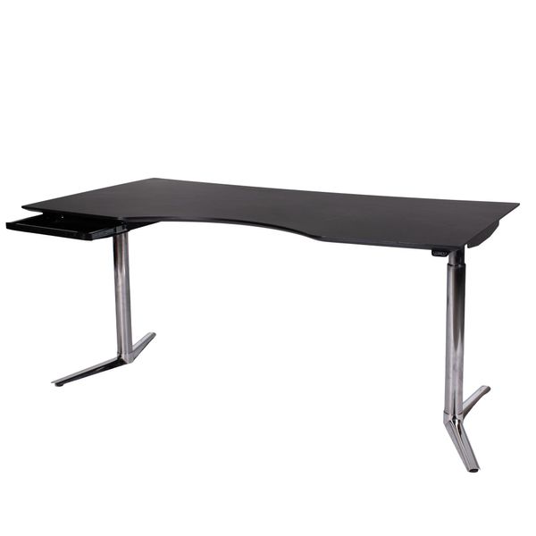 Demo Hæve sænkebord 90 x 180 cm - Switch Pro Krom m. skuffe