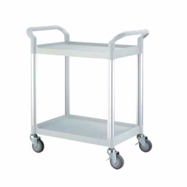 Rullebord i plast 2 hylder, 48x85x95h cm.