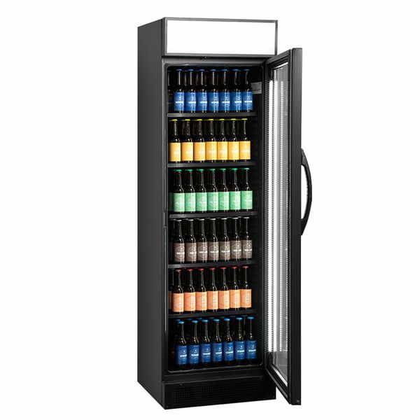 Display køleskab Tefcold CEV425CP sort