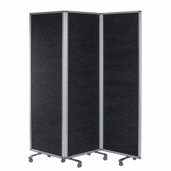 Foldeskærm PZ Flex 180x180h cm., alu