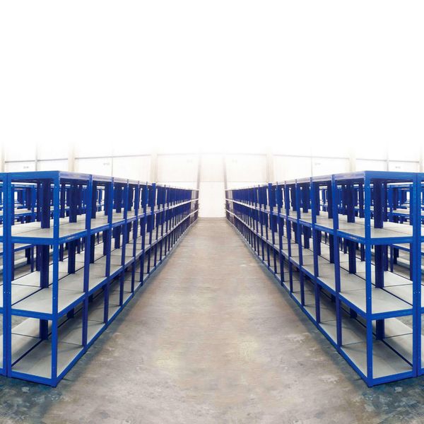 Lagerreol Future 25 45x90x180h blå, Sættilbud 20 stk.