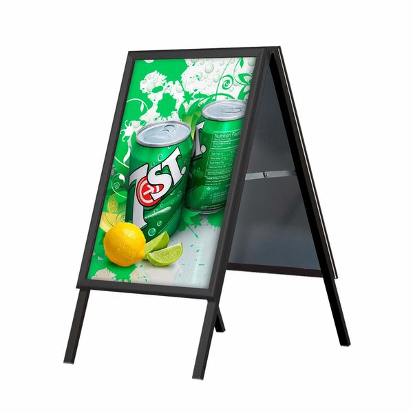 Gadeskilt Alu-line, 50x70 cm, sort