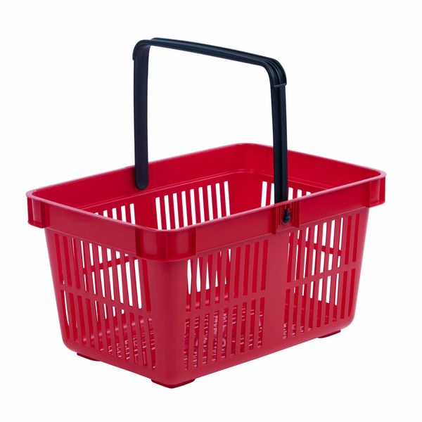 Indkøbskurv Standard 20 liter,  rød