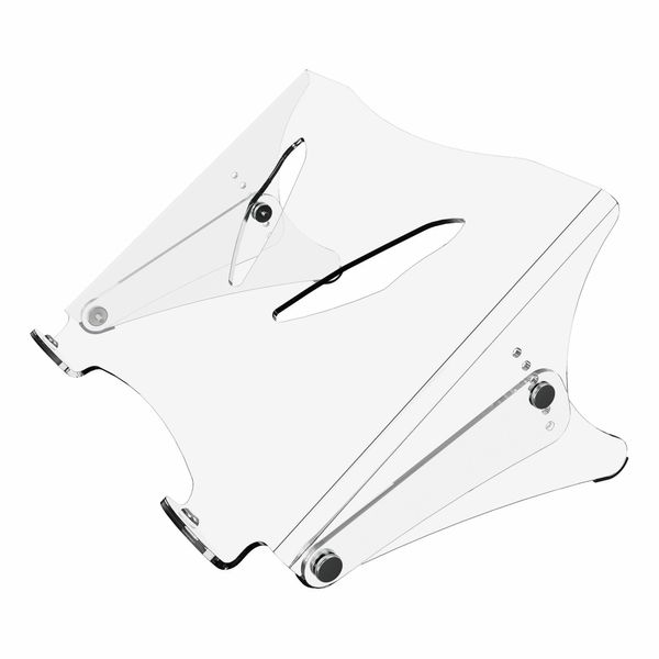 Laptop stand højdejusterbar, klar akryl