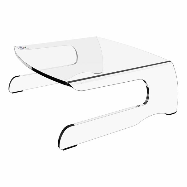 Monitor stand, klar akryl