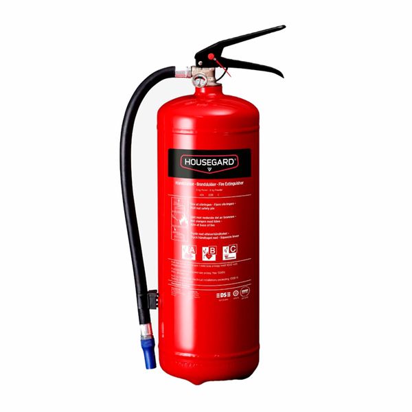Pulverslukker Housegard 6kg rød
