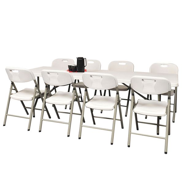 Klapbord + 8 klapstole American