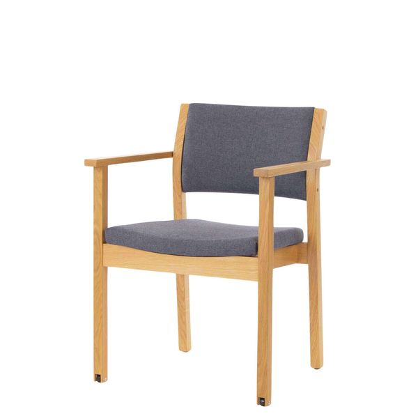 Armstol 6014 med hjul, blå