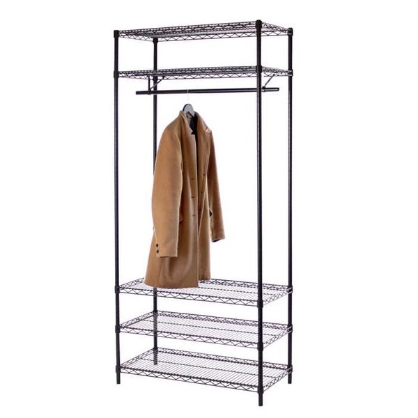 Trådreol Wirefix 46x122x200h. sort