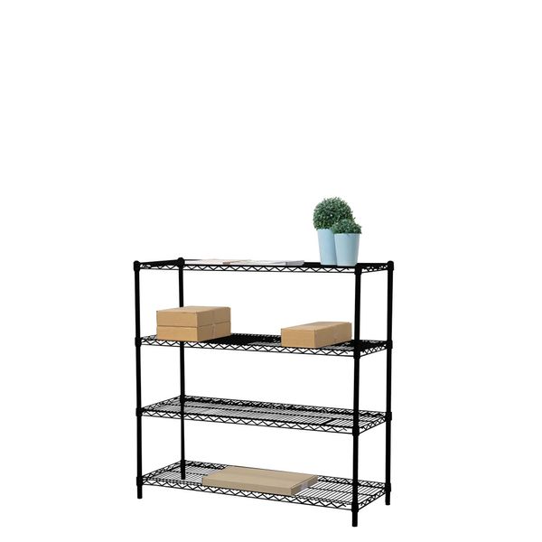 Trådreol Wirefix 46x122x120h, sort