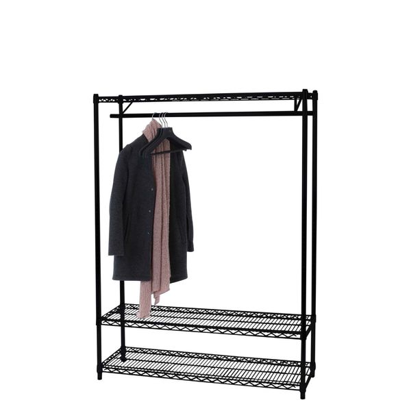 Trådreol Wirefix 46x122x160h, sort