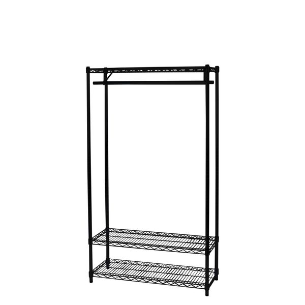 Trådreol Wirefix 46x91x160h, sort