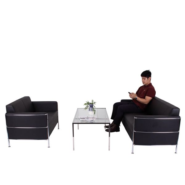 Sofasæt Boston 1x2 pers + 1x3 pers + stort bord