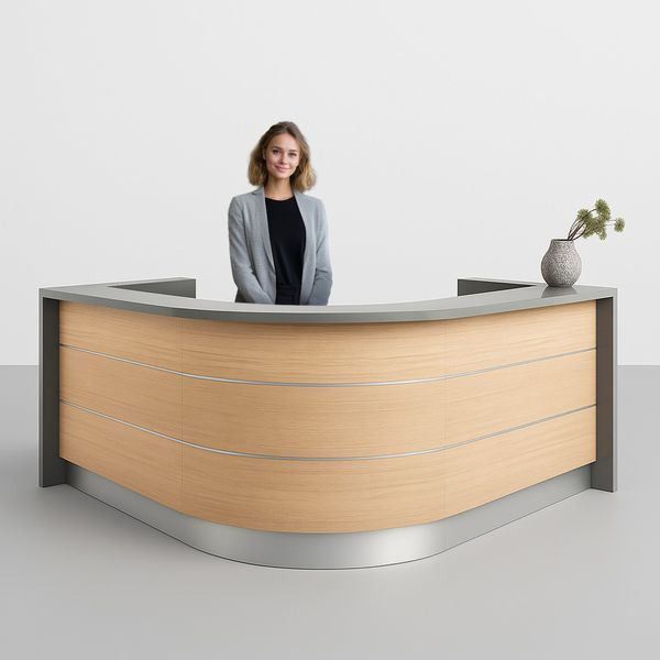 Receptionsdisk Valde, hjørne opstilling