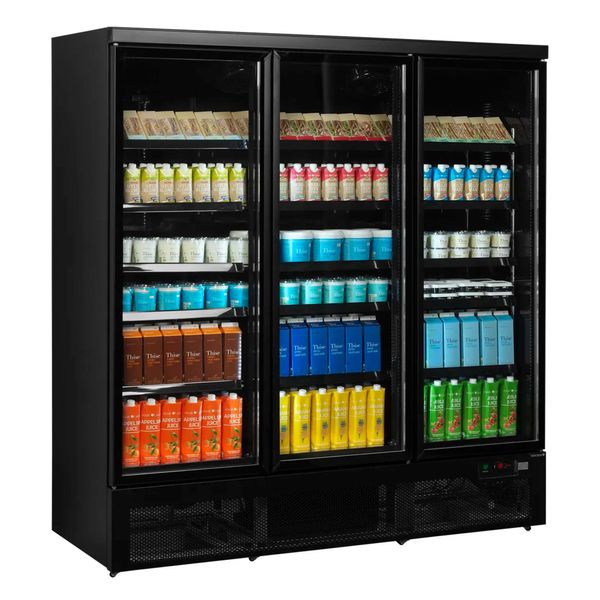 Display køleskab Tefcold Atom Maxi C3DBB, sort