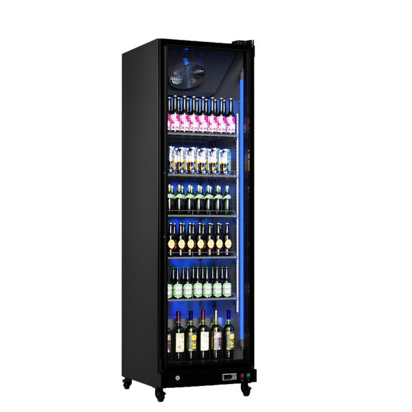 Display køleskab INLUX INSC-380FC, sort