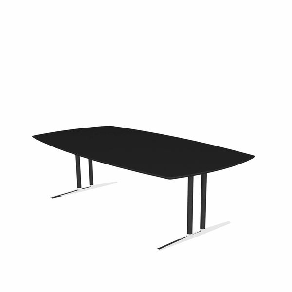 Konferencebord Executive, sort/krom