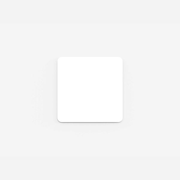 Curve glastavle, 99x99 cm